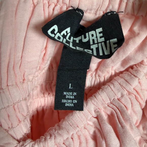 Women's Eyelet Maxi A-Line Dress - Future Collective Light Pink L - Picture 8 of 10